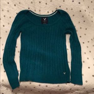 American Eagle sweater teal large